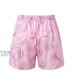 Mens Summer Print Pockets Beach Board Shorts Drawstring Five-Point Pants Casual Fitness Bodybuilding Swimsuit Trunks