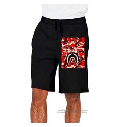 Oular Fashion Bape Blood Shark Men's Shorts Summer Shorts