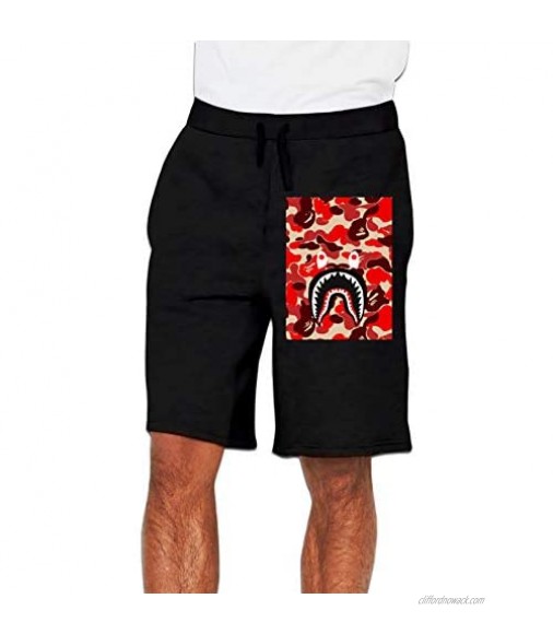 Oular Fashion Bape Blood Shark Men's Shorts Summer Shorts
