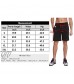 Sykooria Men's Casual Shorts Breathable Sport Shorts Comfy Drawstring Workout Shorts with Zipper Pockets Elastic Waist