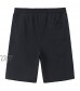 DELCARINO Men's Casual Soft Cotton Elastic Jogger Gym Active Pocket Knit Shorts