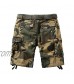 TRGPSG Men's Camo Multi-Pocket Relaxed Fit Casual Shorts Outdoor Camouflage Twill Cargo Shorts 11 Inseam