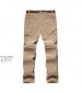CAMOFOXIN Men Convertible Walking Pants with Belt Outdoor Quick Dry Mountain Hiking Trousers
