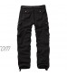 Men's Cargo Pants Premium Relaxed Fit Cargo Pants Cotton Ripstop Tactical Trousers with 10 Pockets