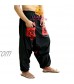 Sarjana Handicrafts Men's Cotton Pockets Harem Yoga Baggy Genie Hippie Pants