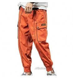 XYXIONGMAO Streetwear Hip Hop Cargo Joggers Pants for Men Casual Pants Loose Multi-Pocket Outdoor Sports Harem Overalls