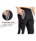 ZENWILL Mens Tapered Athletic Jogger Pants Workout Gym Running Sweatpants with Zip Pockets