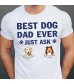 Customized T-Shirt to The World’s Best Dog Dad I Woof You – Happy Father’s Day White