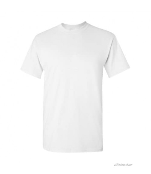 Gildan Mens Heavy Cotton 100% Cotton T-Shirt White