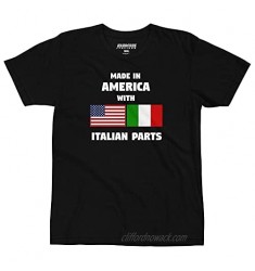 Made in America with Italian Parts T-Shirt Black