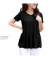 2021 Summer Shirts for Women Short Sleeve o-Neck Casual top Solid Color t-Shirts Pleated Blouses Tunic tee