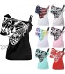 Howley Women's Plus Size T Shirt Casual One Off Shoulder Strappy Blouse Tops Butterfly Print Short Sleeve Tunic Tee