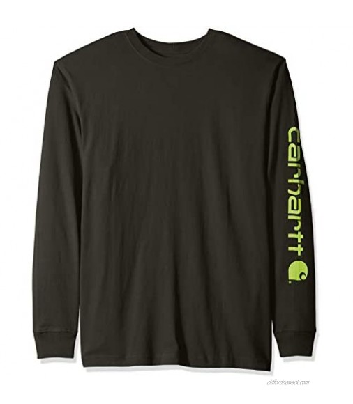 Carhartt Men's Signature Logo Long Sleeve T Shirt K231
