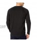 Essentials Men's Regular-Fit Long-Sleeve Henley Shirt Black Large