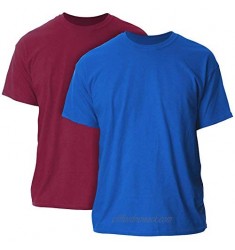 Gildan mens Ultra Cotton Adult Pack fashion t shirts  Cardinalred/Royal  XX-Large US
