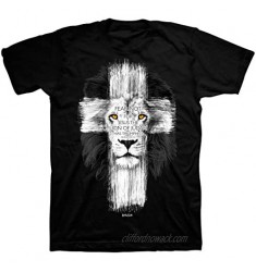 Kerusso Adult T-Shirt - Lion Cross - Black