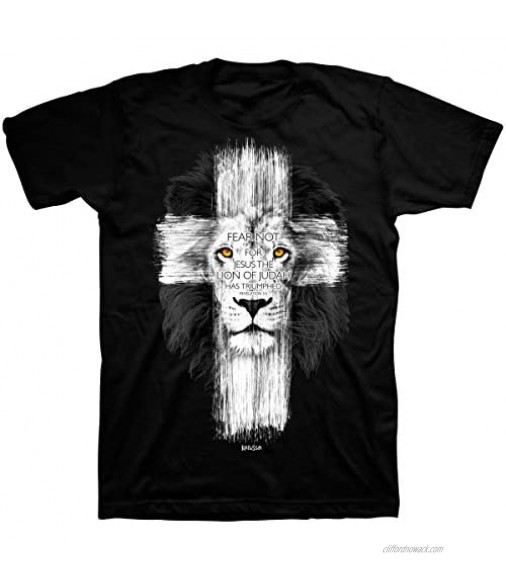 Kerusso Adult T-Shirt - Lion Cross - Black