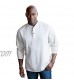 Liberty Blues Men's Big & Tall Easy-Care Ribbed Knit Henley Henley Shirt
