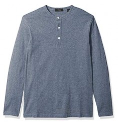 Theory Men's Long Sleeve Essential Henley