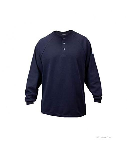 Union Line FR 10896-01-S Long Sleeve FR Henley Small Navy Made in The USA