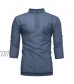 VEKDONE Mens Linen Henley Shirts 3/4 Sleeve Henley V-Neck Hippie Shirts Casual Summer Beach Loose Fit Yoga Tops Blouse