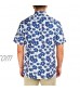 Tellum and Chop Mens Penn State Nittany Lions Hawaiian Button Down Short Sleeve Floral Shirt