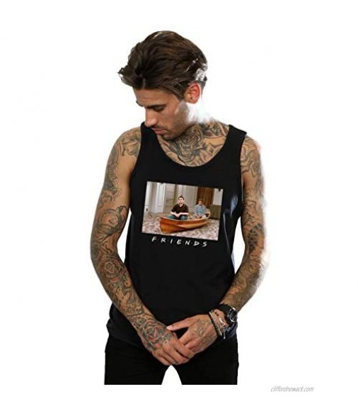 ABSOLUTECULT Friends Men's Joey and Chandler Boat Tank Top