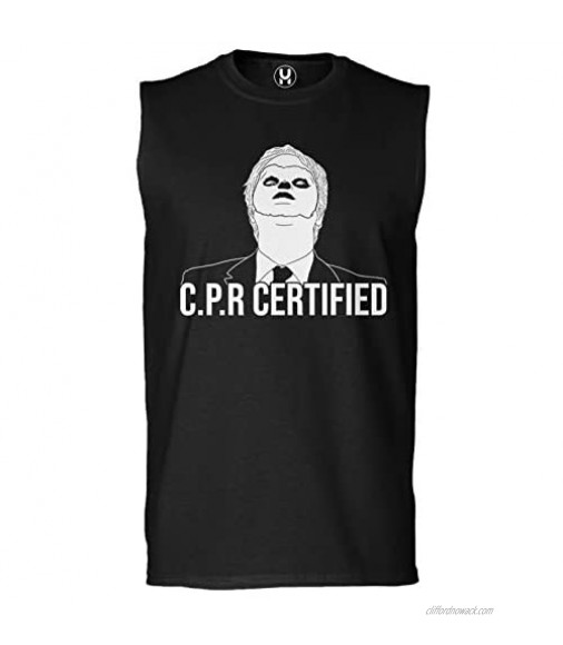 Haase Unlimited CPR Certified - Dwight Dummy Face Men's Sleeveless Shirt