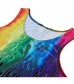 Men's Tank Tops Casual 3D Splash Ink Printed Tee Sleeveless O-Neck Fitness Vest Tops