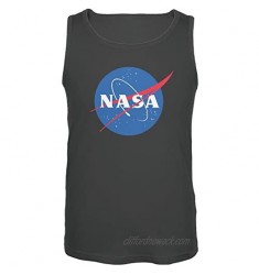 SAN NASA Logo Charcoal Grey Adult Tank Top