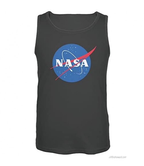 SAN NASA Logo Charcoal Grey Adult Tank Top