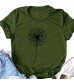 FABIURT Cute Summer Tops for Women Womens Tops and Blouses Sunflower Print Tees Short Sleeve Tunic Crew Neck Tshirts