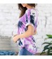 Holzkary Womens Tie-Dye T-Shirt Gradient Short-Sleeved Shirt Colorful Round Neck Casual Tees