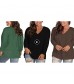 SWQZVT Womens Plus-Size Tops Long Sleeve V Neck T Shirts Casual Tunics Top Loose Fit
