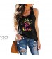 Wedday Kind Funny Graphic Tees Shirt Sleeveless Plus Size Womens Summer Casual Tops T-Shirts