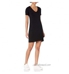 Daily Ritual Women's Jersey Short-Sleeve V-Neck T-Shirt Dress