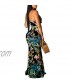 SheKiss Women's Summer Floral Spaghetti Strap Long Maxi Dresses Low-Cut Bohemian Beach Sundress
