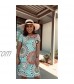 Sherosa Womens Summer Floral Print Sleeveless Sundress/Short Sleeve Pockets Casual Loose Swing T-Shirt Dress