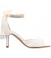 ElegantPark Women Peep Toe High Heel Sandals Bridal Wedding Shoes For Bride Ankle Strap