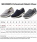 Men's Stylish Diabetic Shoes Extended Widths Adjustable Closure Walking Sneakers Lightweight Breathable Mesh Athletic Shoes for Elderly Swollen Feet Diabetic & Edema