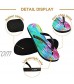 Blueangle Women's Mens Colorful Tie Dye Pattern Thong Sandals Indoor and Outdoor Beach Flip Flop