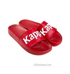 Kappa 222 Banda Adam 9 Unisex Athleisure Sports Lifestyle Slides - Red  White (Numeric_8)