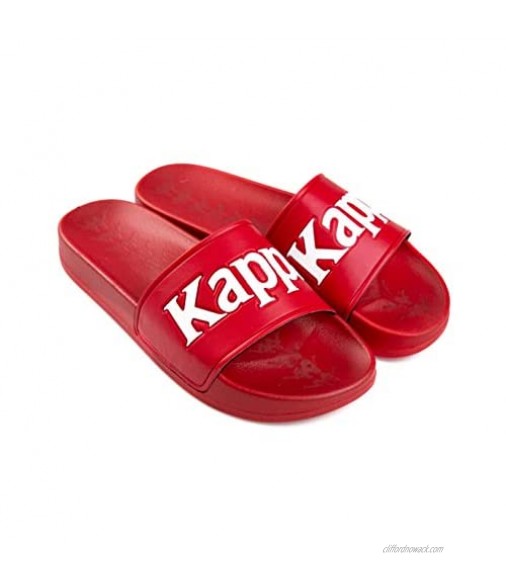 Kappa 222 Banda Adam 9 Unisex Athleisure Sports Lifestyle Slides - Red White (Numeric 8)