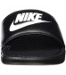 Nike Men's Benassi Solarsoft Slide Athletic Sandal Black/White/Black 7