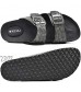 ONCAI Men's-Slide-Sandals-Beach-Slippers-Arizona Slippers Shoes Indoor and Outdoor Anti-skidding Flat Cork Sandals and Beach Slippers with Two Adjustable Straps