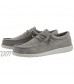 Hey Dude Men's Wally Recycled Leather Grey Size 11