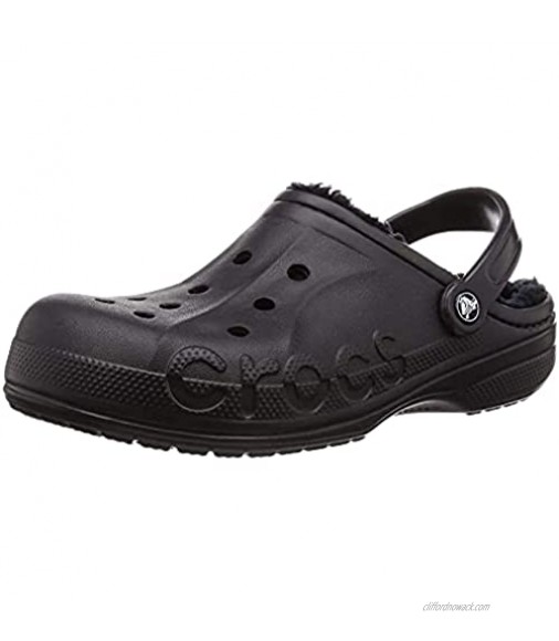 Crocs Men's and Women's Baya Lined Clog | Fuzzy Slippers