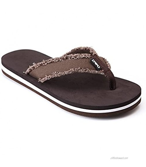 DWG Men's Soft Flip-Flops Sandals Light Weight Shock Proof Slippers Comfort Thong Flip Flop for Men for Indoor and Outdoor Beach Size 8.5-14
