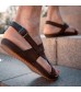 Harssidanzar Mens Genuine Leather Sandals GM201