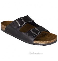 Mens Arizona Sandals Cork Footbed Adjustable 2-Strap Sandal with Support Arch